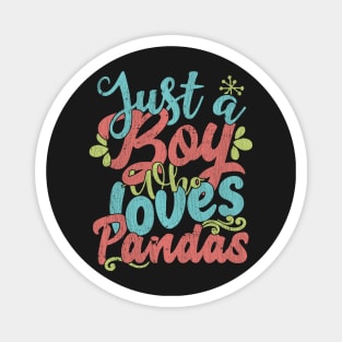 Just A Boy Who Loves Pandas Gift product Magnet